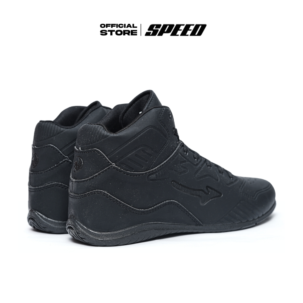 Speed - Peace Hi Brusel - Sepatu Sneakers Sekolah Formal Hitam pria wanita dewasa Uk 37-42 - Gambar 4