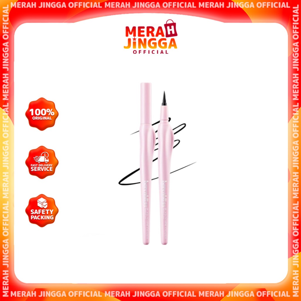 BNB barenbliss Black Eclipse Eyeliner 48H Tahan Lama Waterproof SmudgeProof / Merah Jingga Official