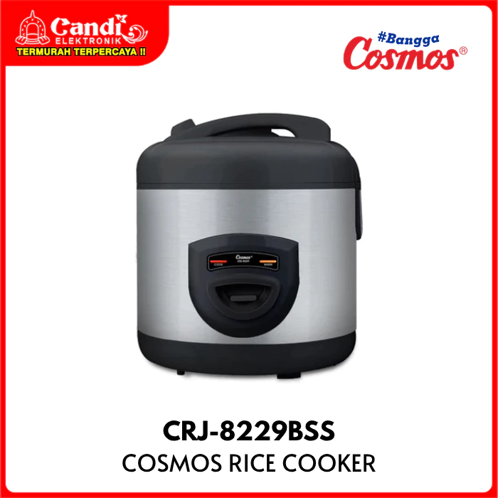 COSMOS Rice Cooker 2 Liter 3in1 Inner Pan Anti Lengket/ NonStick CRJ-8229BSS