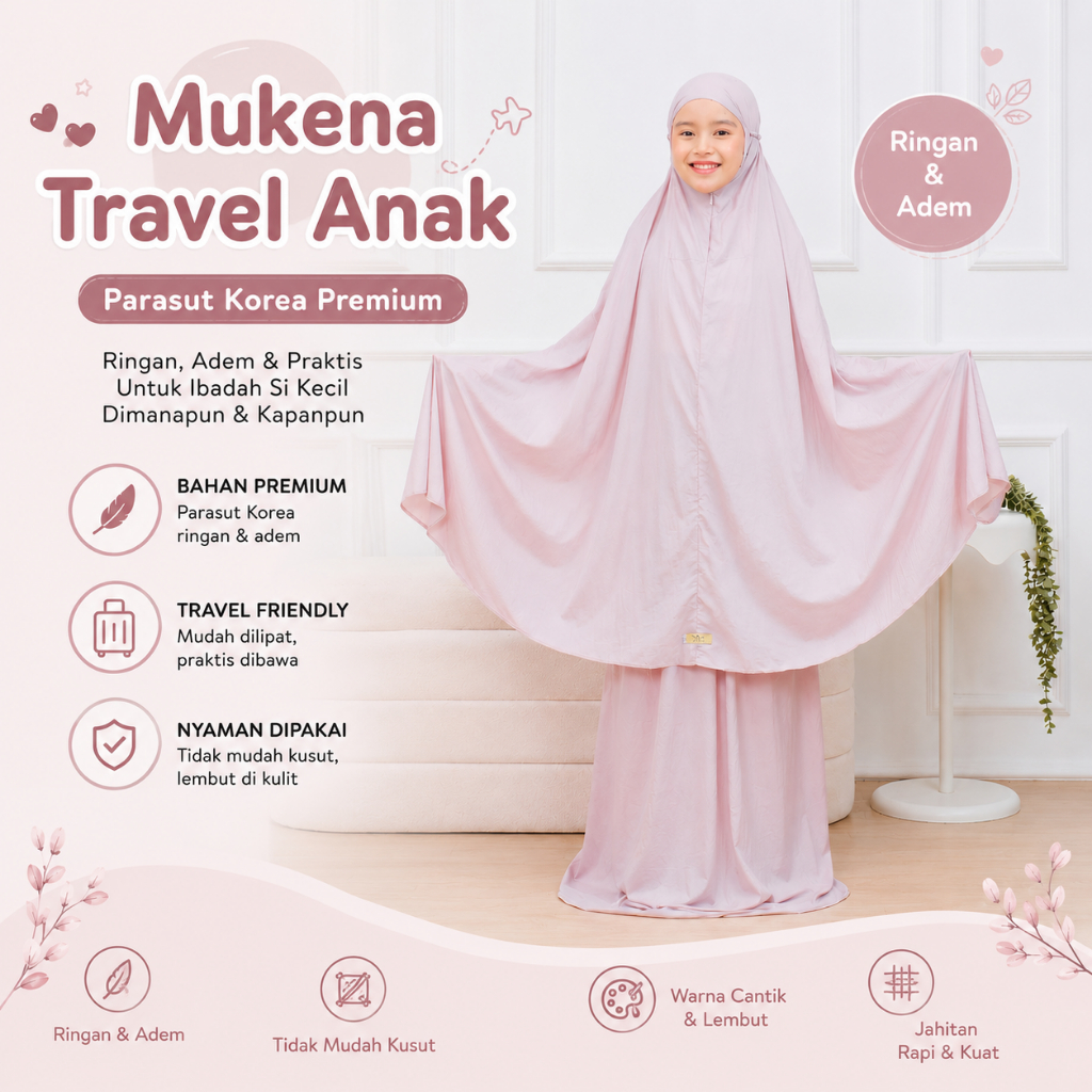 Melodyshop.id Mini Travel Children's Prayer Robe 4-13 Years Old ...