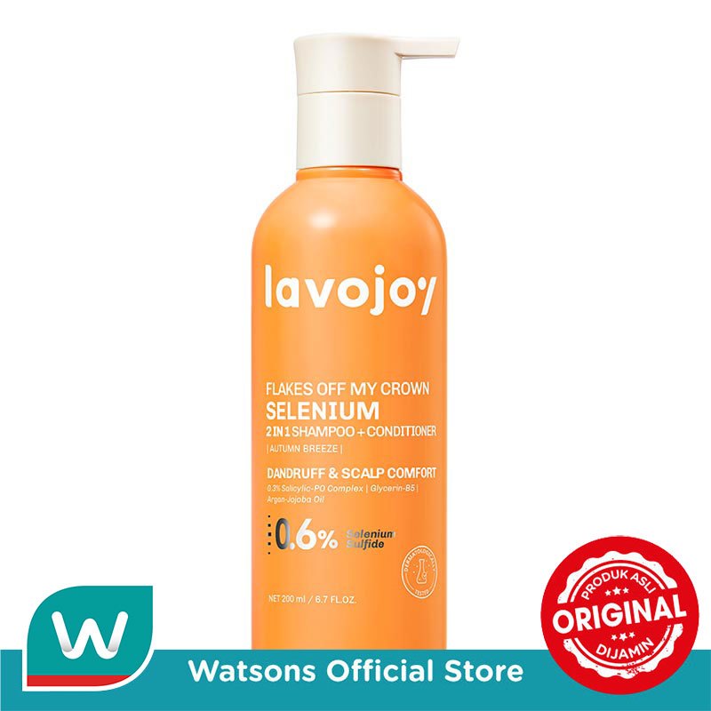 Lavojoy Flakes Off My Crown 0.6% Selenium 2In1 Shampoo + Conditioner Autumn Breeze 200ml