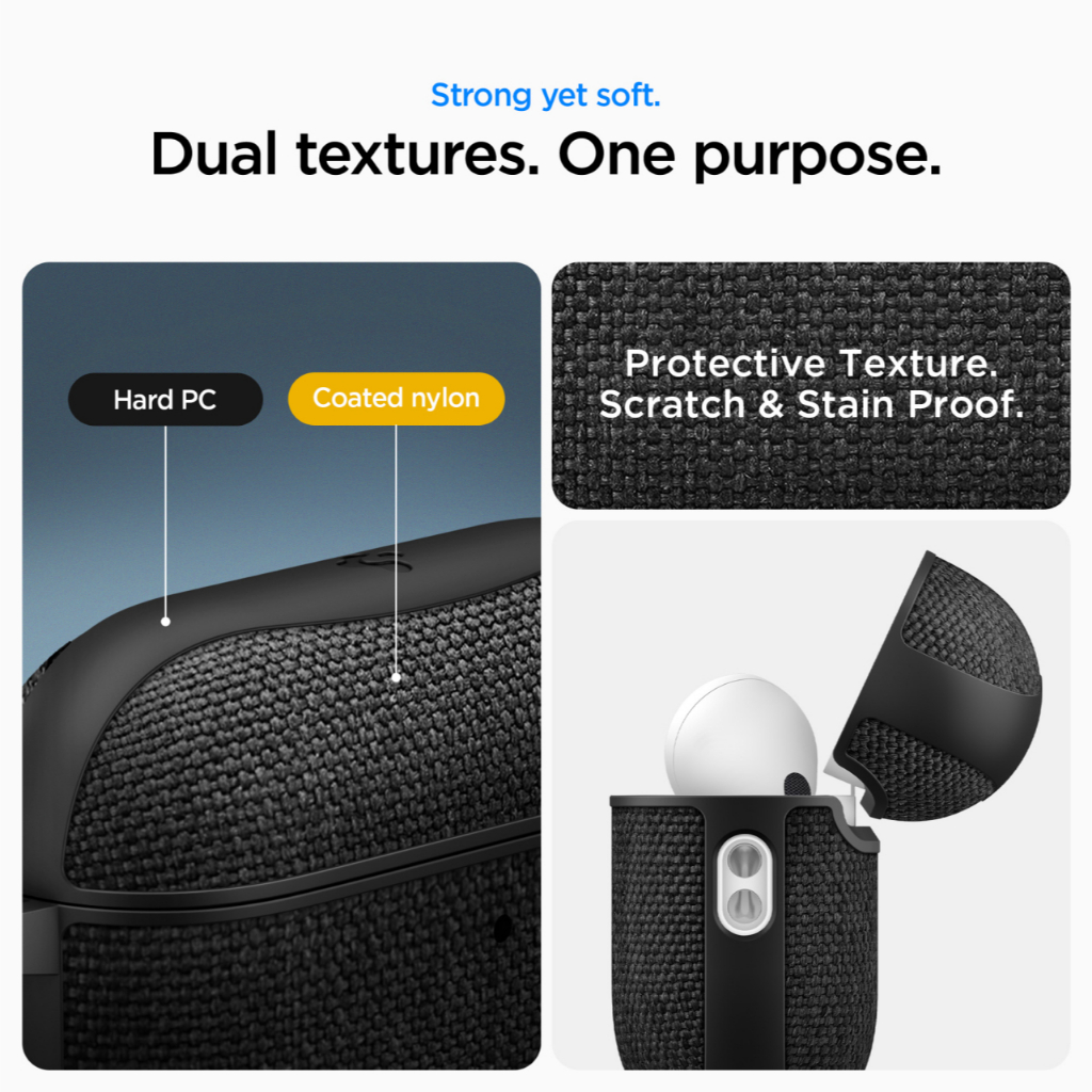 SPIGEN Special Live Case For AirPods Pro 3 Urban Fit Hard Cover Fabric Hook Anti Crack Slim Casing - Gambar 4