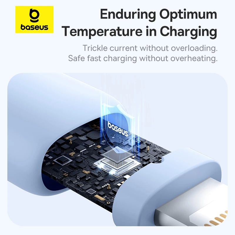 Baseus 20W Silky Series Fast Charging Cable Type-C to Lightning For iP - Gambar 4