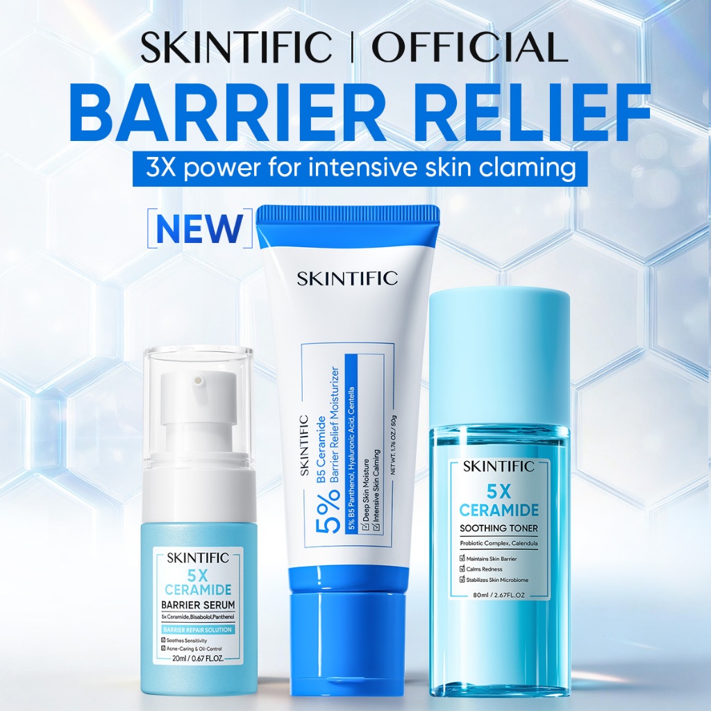 Skintific 3Pcs Ceramide Set Redness Relief Bundle