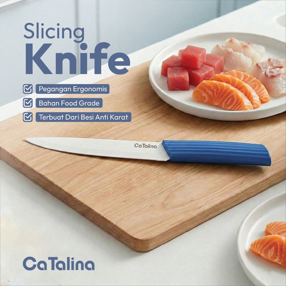 Pisau Dapur Stainless Steel Tajam dan Ergonomis - Gambar 3