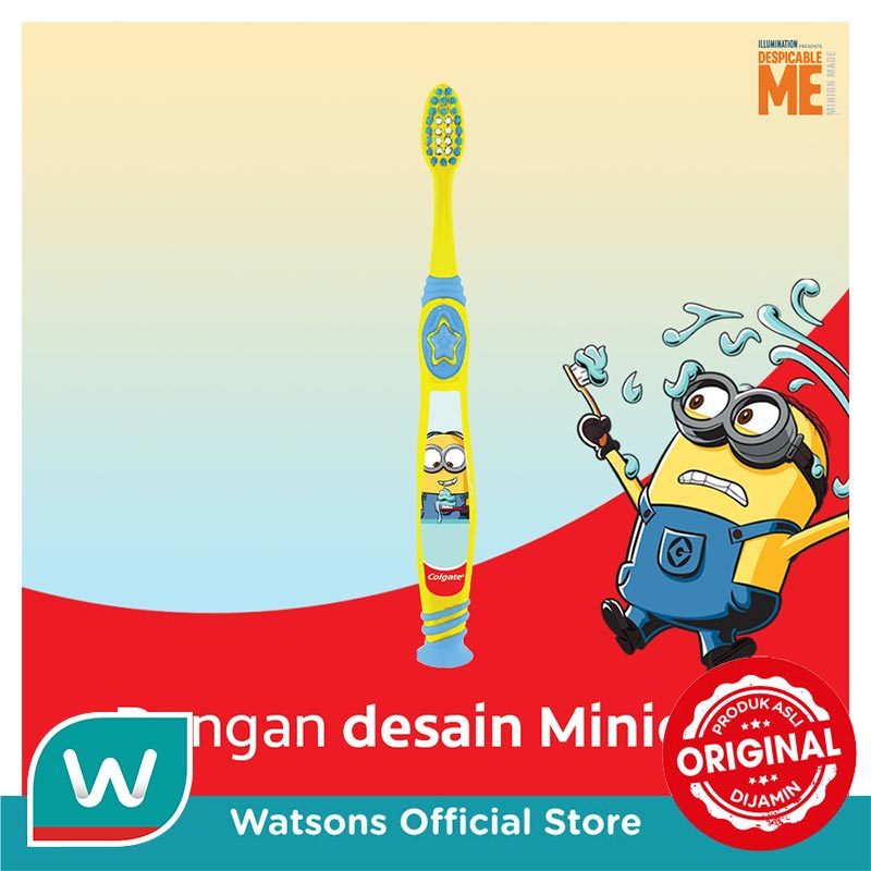 Colgate Kids Minion Ultra Soft Toothbrush 5-9 Tahun - Sikat Gigi Anak - Gambar 4