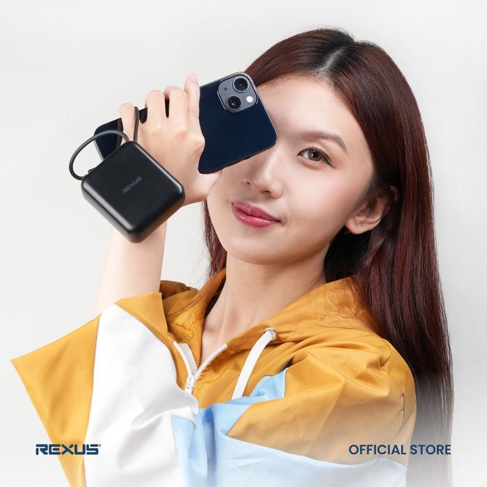 Rexus PBW-30 / PBW30 Travel Powerbank 10000mAh Built-in 20W Type C Cable Fast Charging - Gambar 3