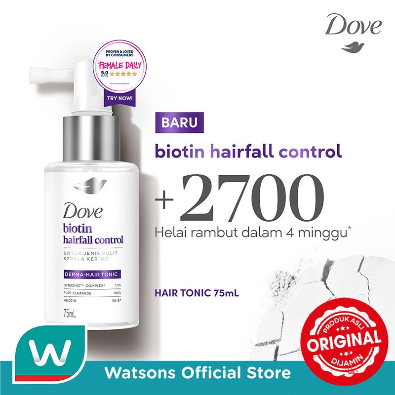 Dove Hair Tonic Biotin Hairfall Control 75ml