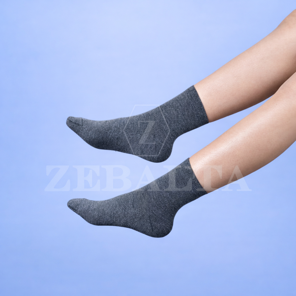 ZEBALTA - [Paket 3 Pasang] Kaos Kaki Kantor Pria Wanita Business - Gambar 4