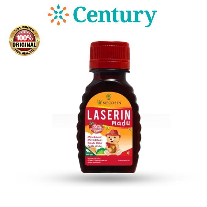 LASERIN MADU COUGH SYRUP STROWBERRY 60ML / BATUK & FLU ANAK - Gambar 3