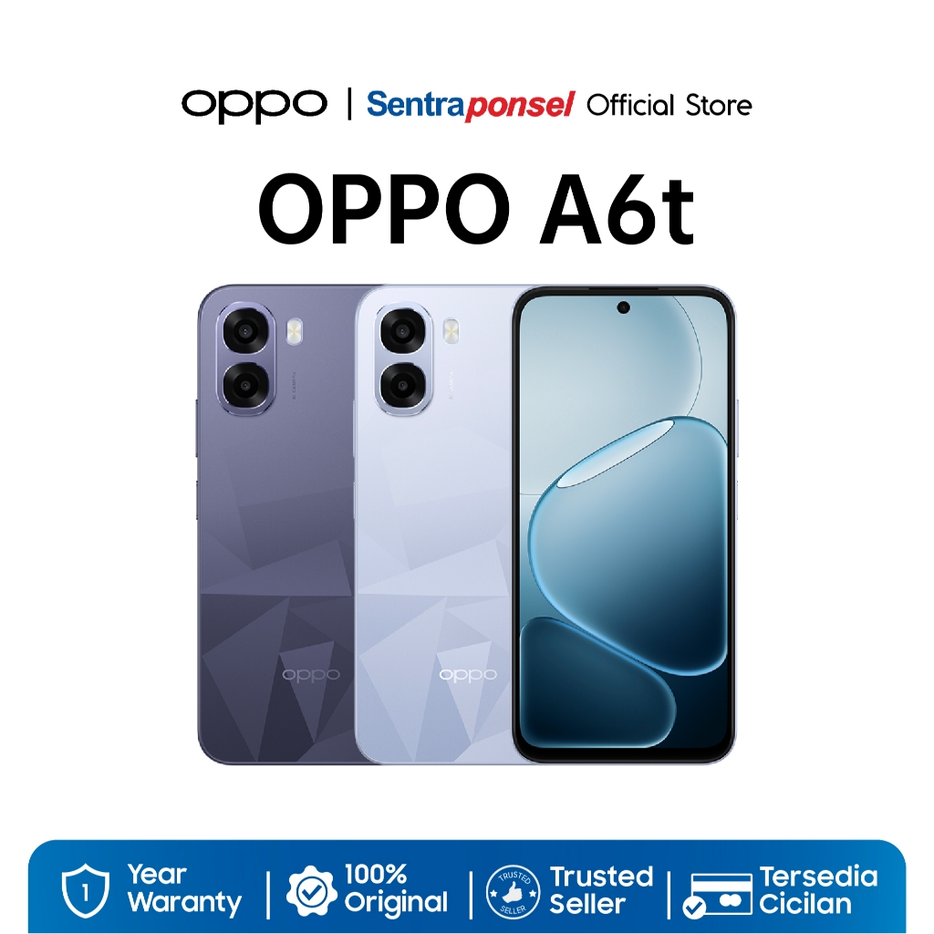 OPPO A6t 4GB+64GB 4GB+128GB 6GB+128GB Snapdragon 685, 6500mAh Large Battery, 120Hz Ultra High Refresh Rate - Garansi Resmi - Gambar 2
