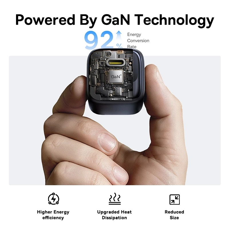 Baseus EnerFill FN22 Fast Charger 1C PD 20W/30W/45W Safety Protections Mini Gan Tech Adapter for IPhone 17 - Gambar 4
