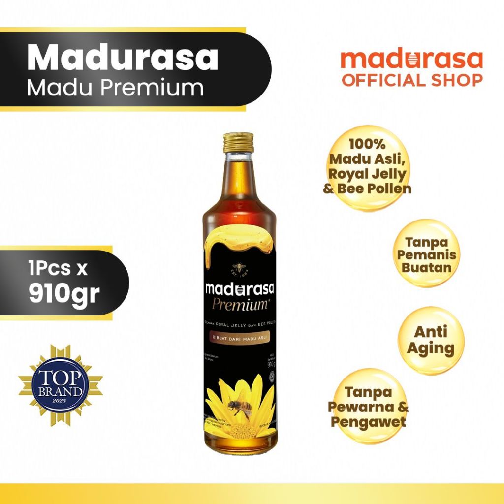 Madurasa Premium 910gr - Madu Asli Royal Jelly Bee Pollen - Gambar 2