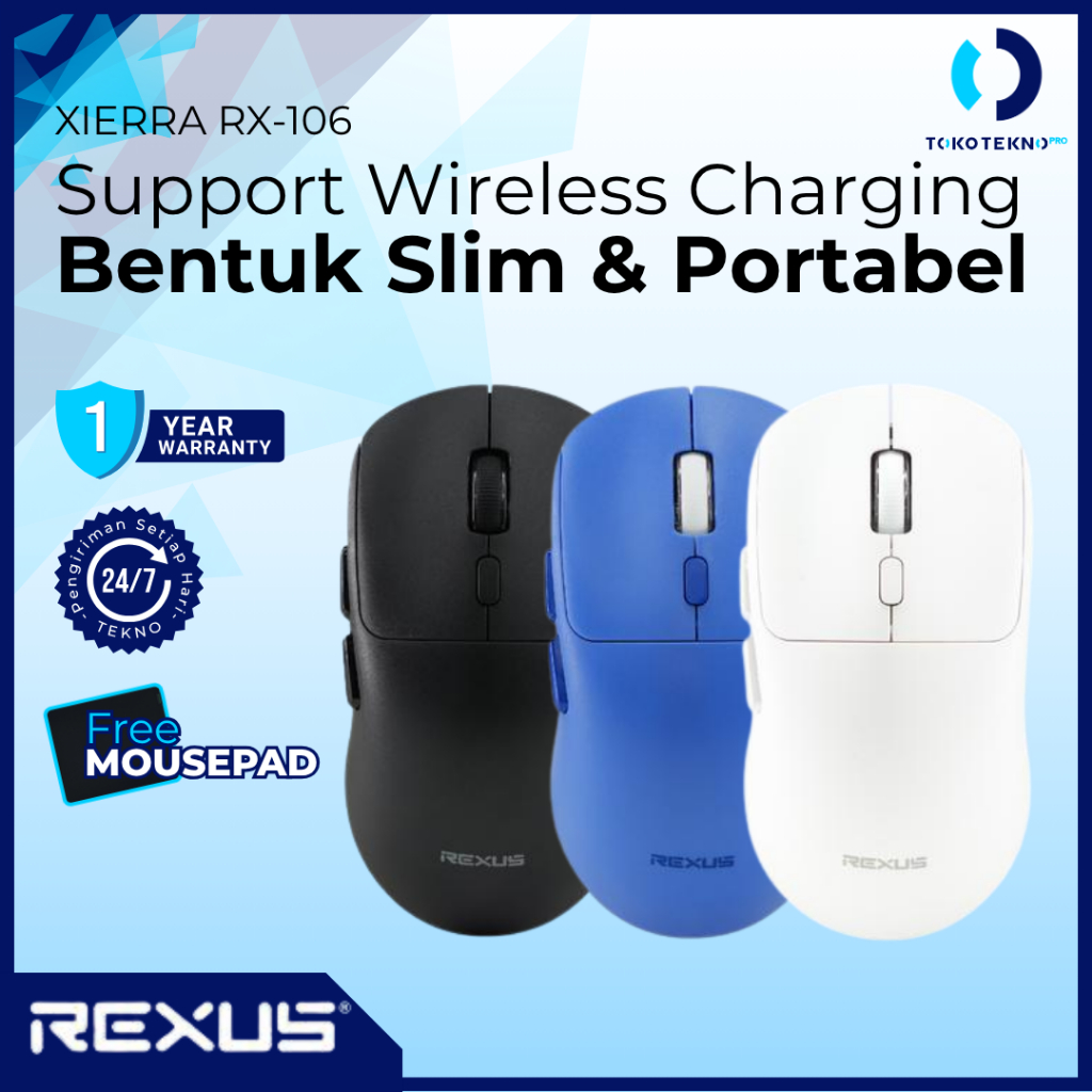 Rexus Xierra RX106 / RX-106 Mouse Gaming Wireless