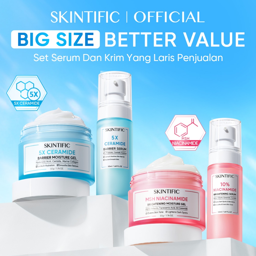 [Big Size] SKINTIFIC 1+1 Combo Brightening Set