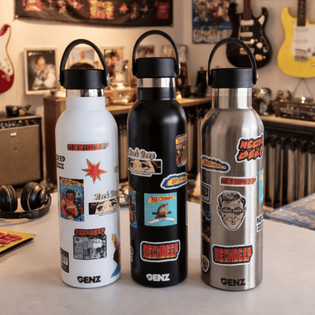 TUMBLER Arizona NECKDEEP Tahan dingin Gagang Karet Premium Stainless Steel Double Wall 750ml Botol Minum Kalcer foto 3