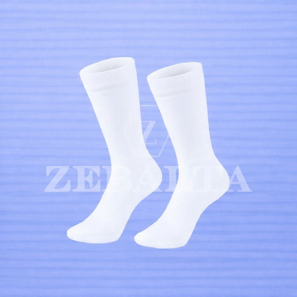 ZEBALTA - [Paket 6 & 12 Pasang] Kaos Kaki Anak Sekolah Putih Sd/Smp/Sma - Gambar 3