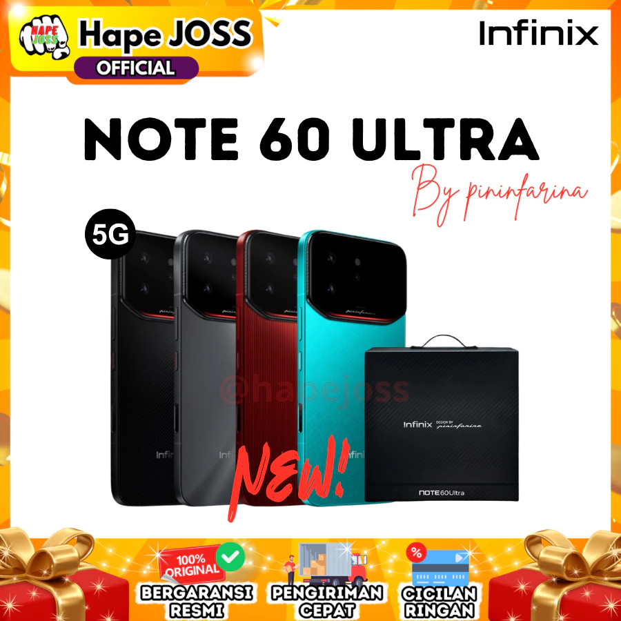 Infinix Note 60 Ultra 5G 12/512GB NFC ( DESIGN BY PININFARINA ) Garansi Resmi Indonesia