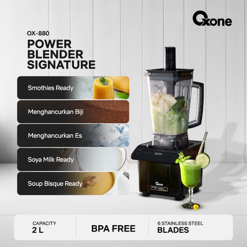 Oxone OX880 Blender Listrik Power Blender 6 Mata Pisau BPA Free