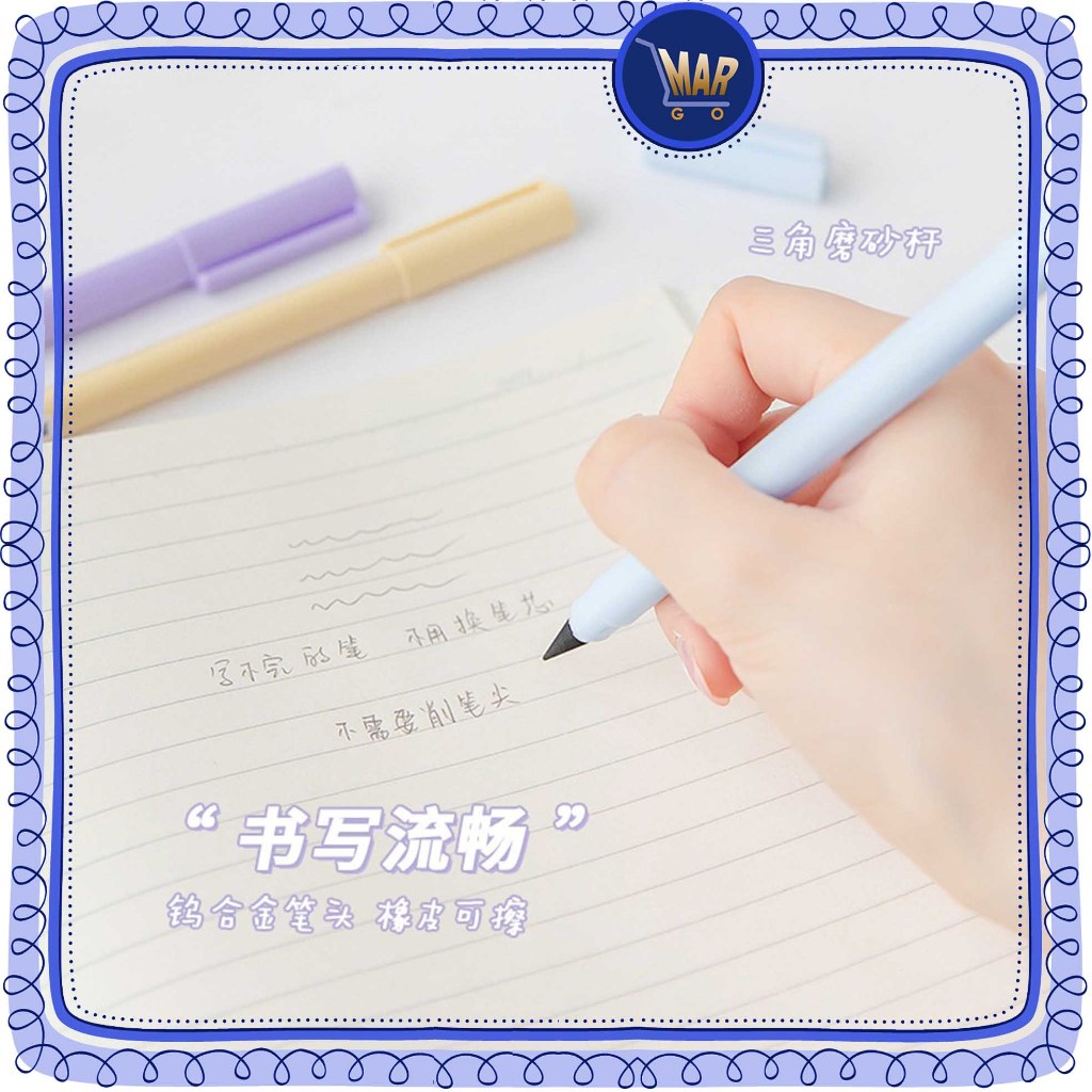 Pensil Abadi Eternal Tidak bisa habis Ajaib Pencil Graphite alat tulis ATK pen pena sovenir kado - Gambar 2