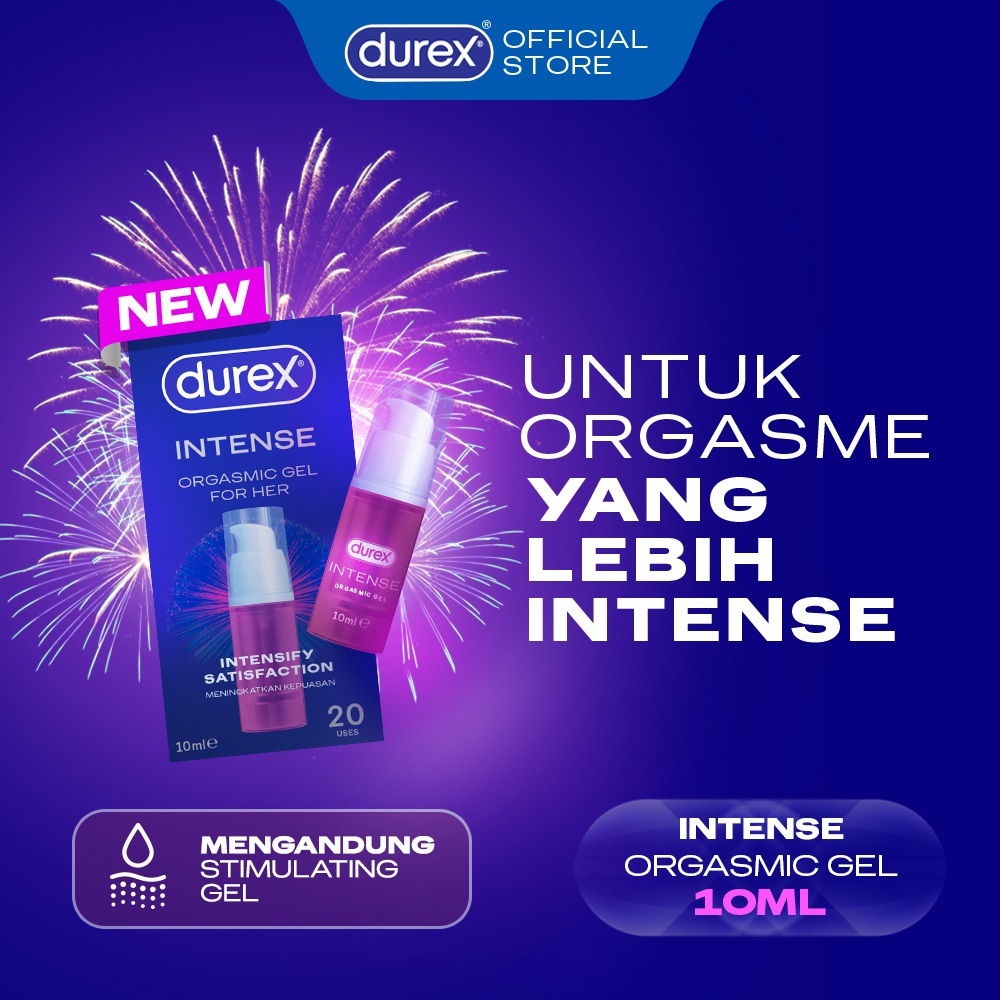 Durex Intense Gel 10ml - Gel orgasm wanita bukan pelumas atau lubricant - cocok digunakan dengan condom