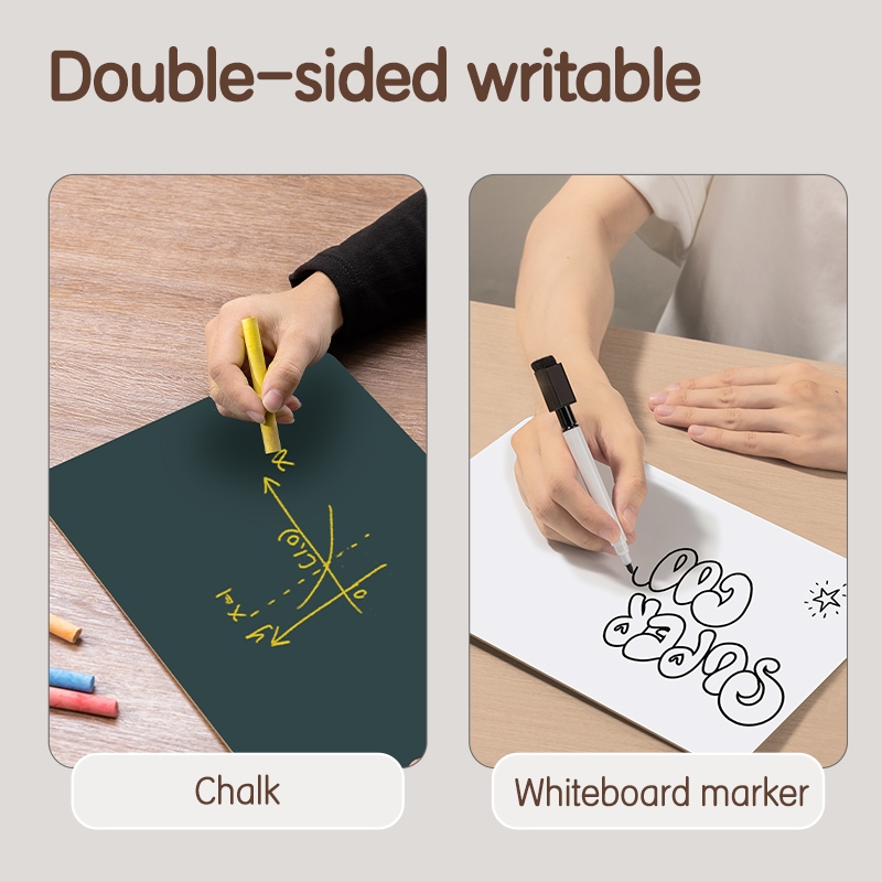Deli I-Select Papan Tulis Mini Bisa Kapur dan Spidol / Multi-Purpose Mini Writing Board A4 UZ800 - Gambar 2