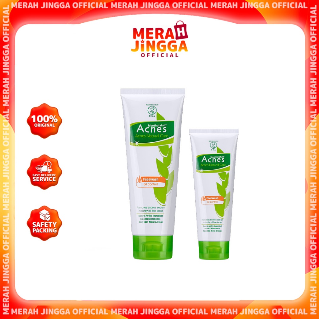 Acnes Creamy Wash Complete White Oil Control Deep Pore Yogurt Touch 50&100gr / Merah Jingga Official