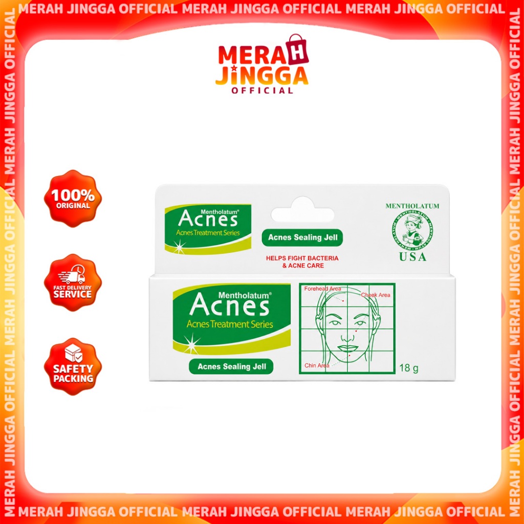Acnes Sealing Jell 9gr & 18gr / Obat Jerawat / Gel Jerawat / Merah Jingga Official
