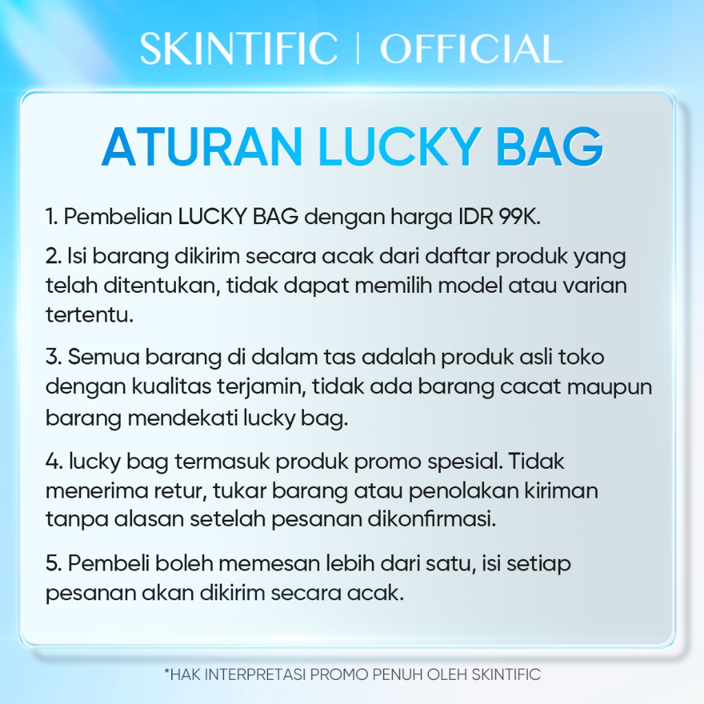 SKINTIFIC / 99K Lucky Blind Box / Kirim 1-2pcs acak dari daftar berikut Styles not limited no specific selection accepted (No return/refund without quality issues after purchase) / Cushion foundation skin tint lip serum makeup - Gambar 2