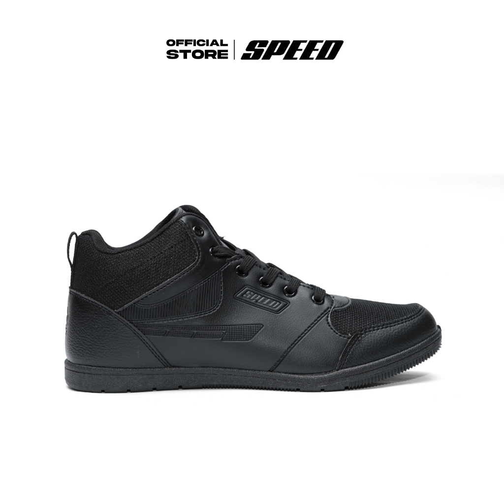 Speed - Frontier High Beatus - Sepatu Sneakers Sekolah Formal Hitam pria wanita dewasa Uk 37-42 - Gambar 3