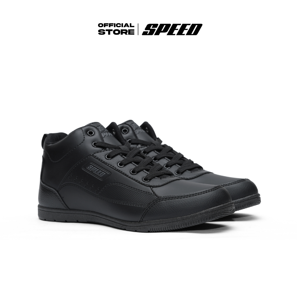 Speed - Frontier Hamsa - Sepatu Sneakers Sekolah Formal Hitam pria wanita dewasa Uk 37-42