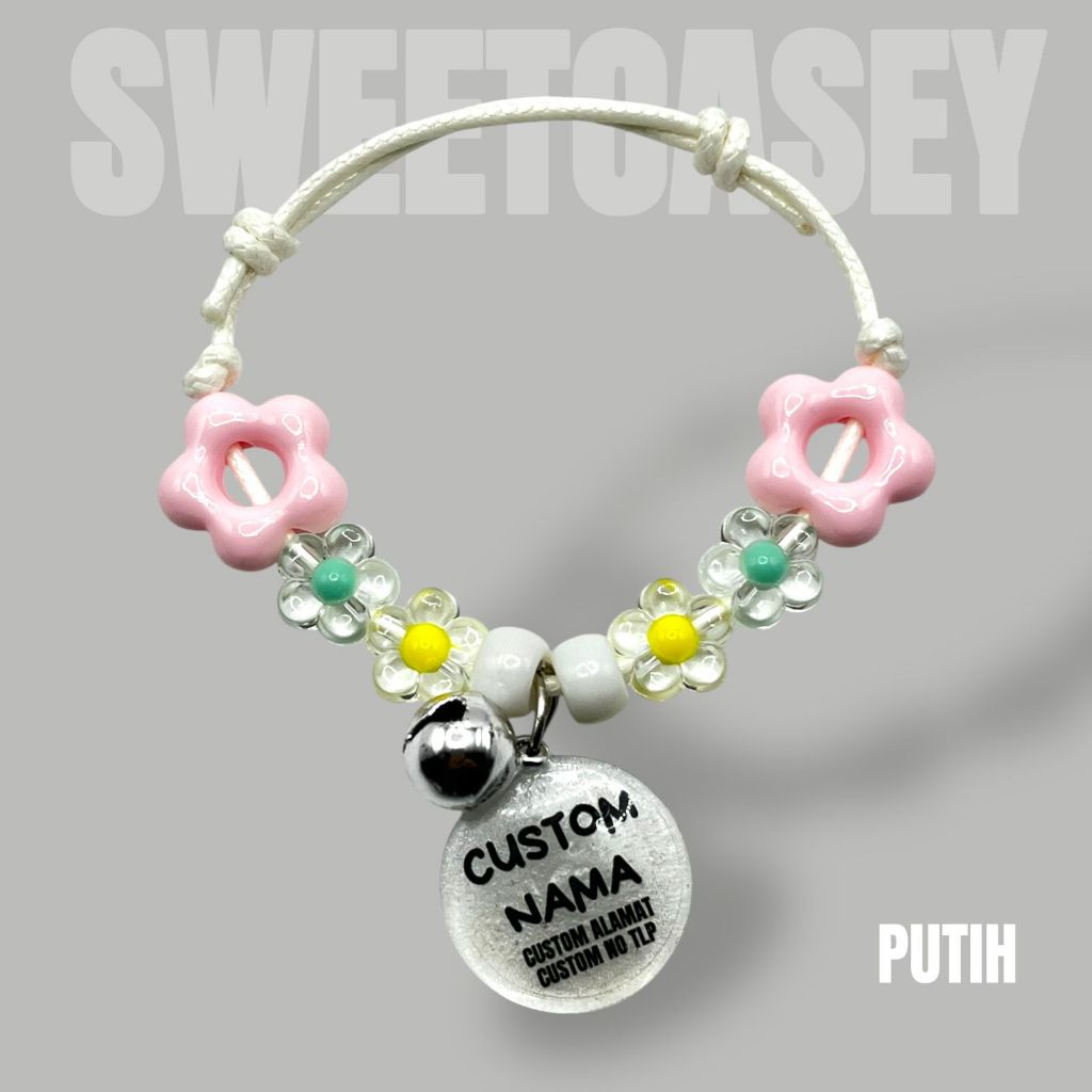 ASTER CAT NECKLACE/KALUNG KUCING CUSTOM NAMA/KALUNG KUCING/KALUNG KUCING FREE LIONTIN/KALUNG NAMA - Gambar 4