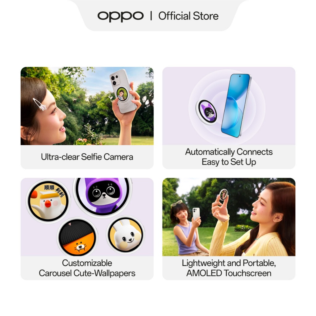 [NEW] OPPO Bubble Mag E-Badge [Ultra-Clear Rear Selfie View, Custom Vibe E-Badge] - Gambar 2