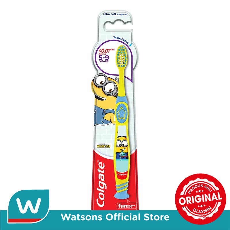 Colgate Kids Minion Ultra Soft Toothbrush 5-9 Tahun - Sikat Gigi Anak - Gambar 2