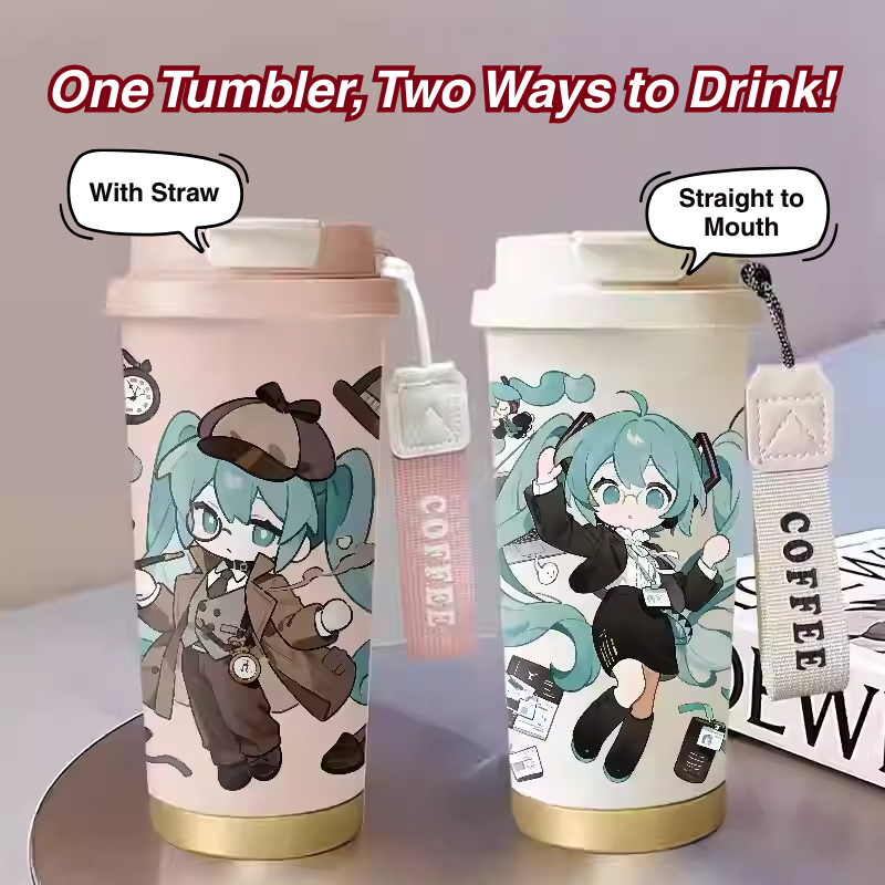 Tumbler thermo Hatsune Miku Detective Style 500ml double wall ...