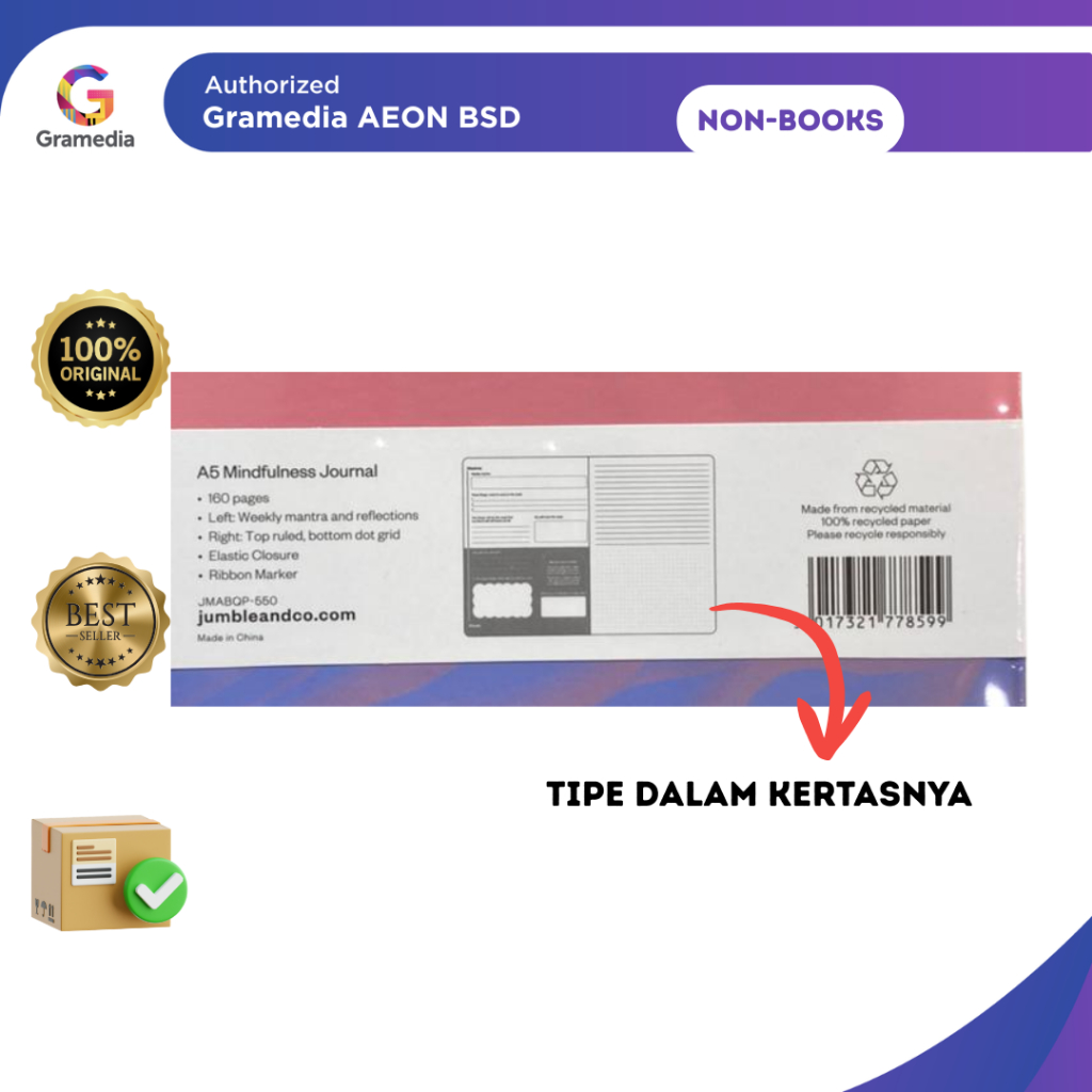 Jumble Mantas & Moods JN A5 (journal/notebook) - Gramedia AEON BSD - Gambar 2