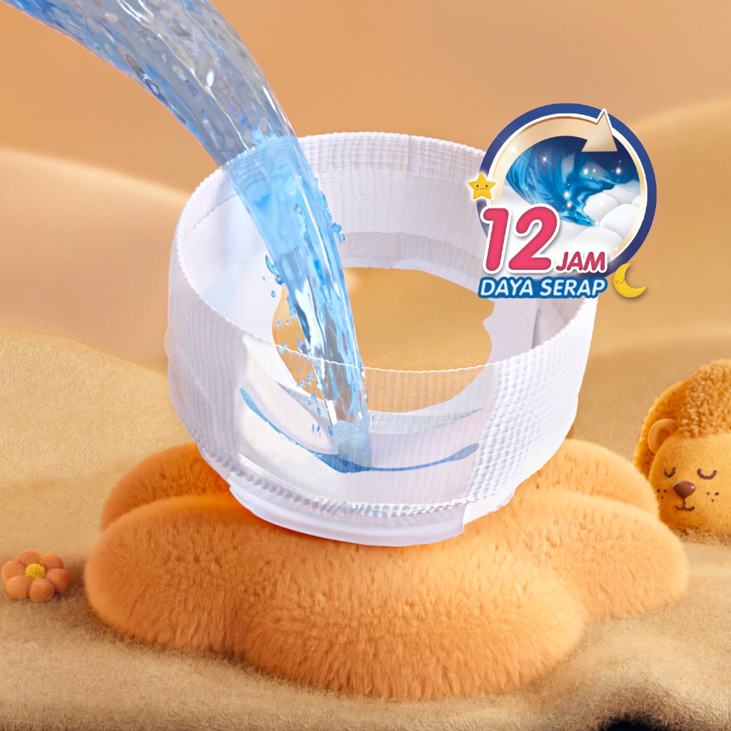 [2 PACK] Makuku Diapers Dry Care 3.0 Popok Bayi Celana/PantsRegular Pack S38 / M30+6 / L28+6 /XL24+4 / XXL22+4 - Gambar 2