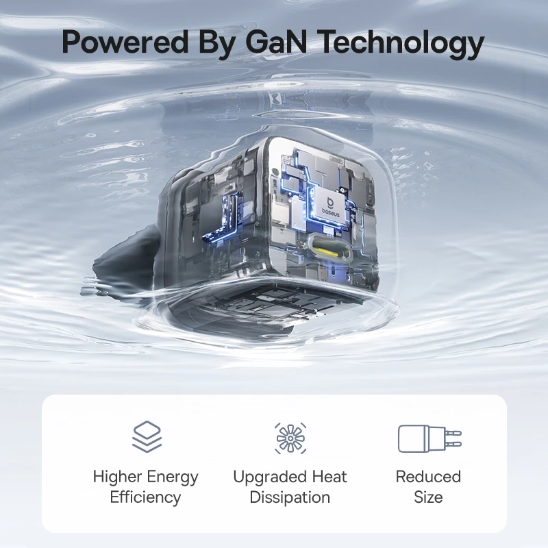 Baseus EnerFill FN22 Fast Charger 1C PD 20W/30W/45W Safety Protections Mini Gan Tech Adapter for IPhone 17 - Gambar 3
