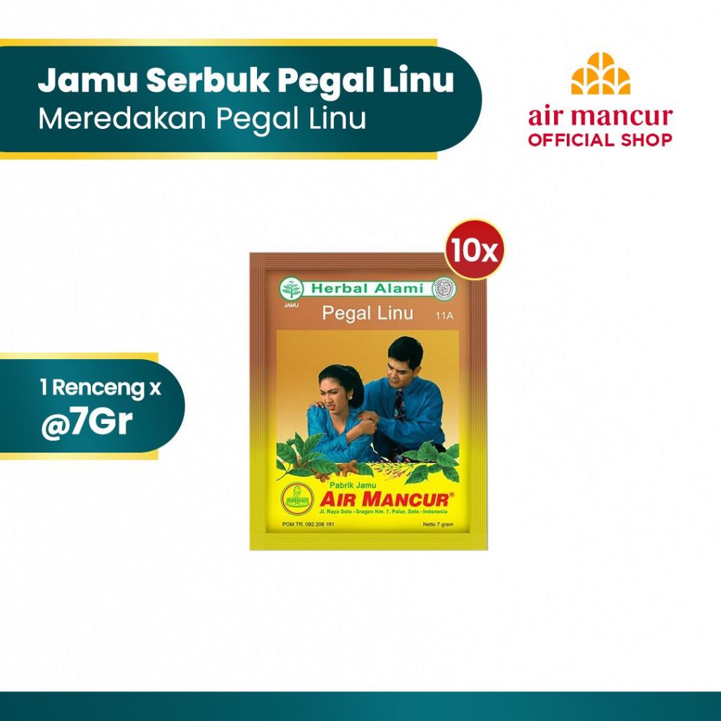 Air Mancur Jamu Serbuk Pegal Linu 10x7gr - Meredakan Pegal Linu