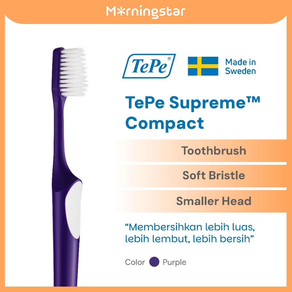 TePe Supreme - Compact - Premium Toothbrush | Shopee Singapore