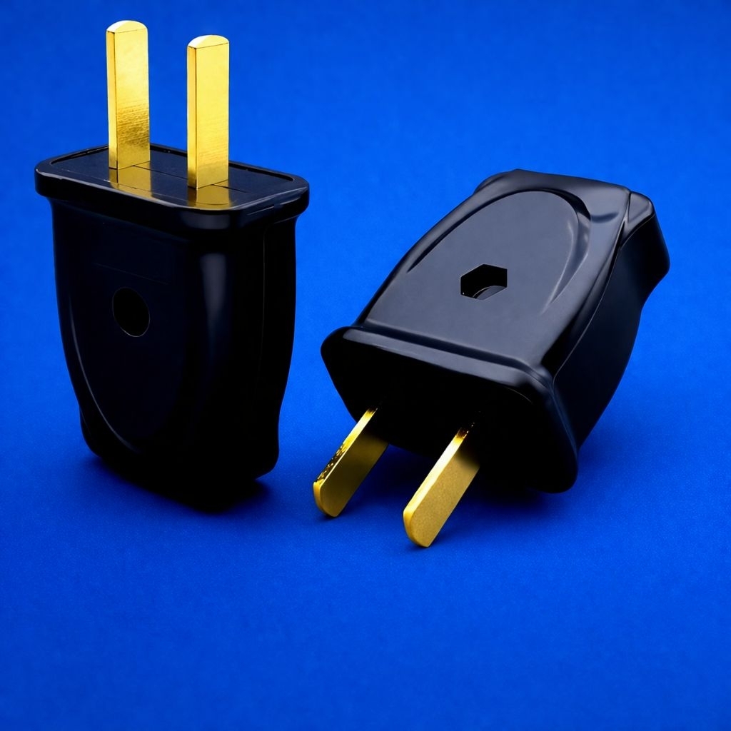 Two-pin 2 Pin Flat Travel Adapter USA JAPAN type A - over plug JAPAN ...