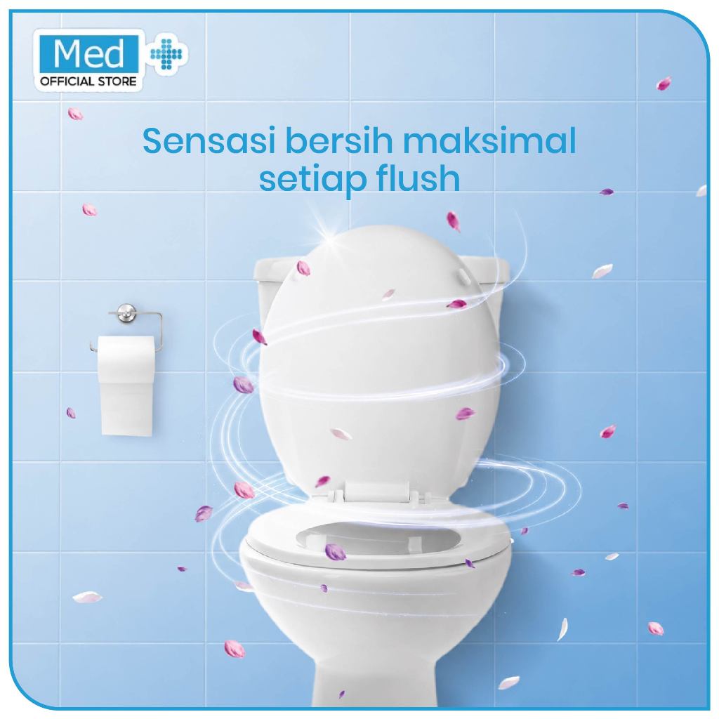 Med+ Pembersih Toilet & Kloset Ampuh Penghilang Kerak dan Noda Membandel Tanpa SIkat Kuat / Toilet Bleach Max Strength - 500ml - Gambar 3