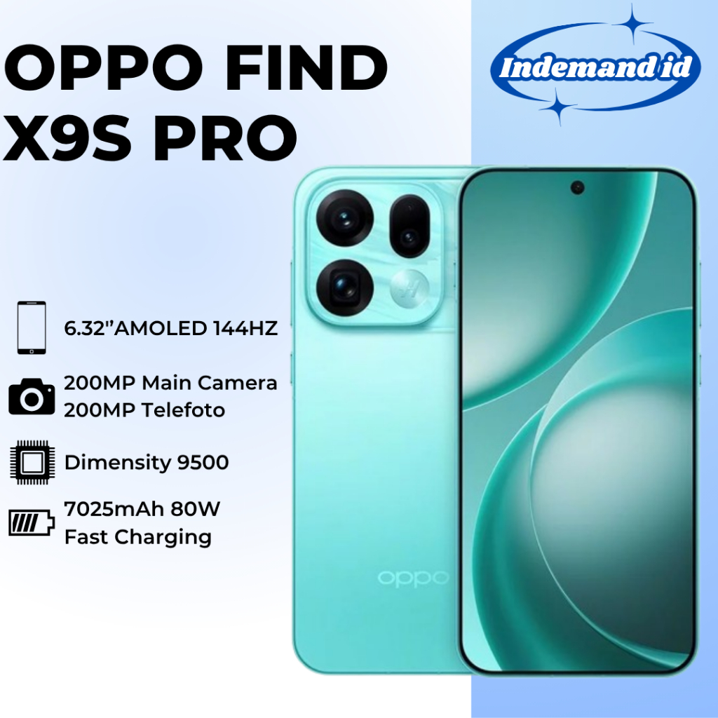 Oppo Find X9s Pro 5G 6.32''AMOLED 144HZ Dimensity 9500 7025mAh 80W 200MP Main 200MP Telefoto