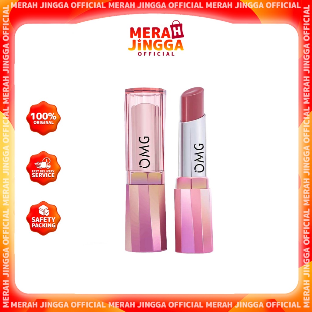 OMG OH MY GLAM Gloss Up Tinted Lip Balm 3.5 g 8H / Merah Jingga Official