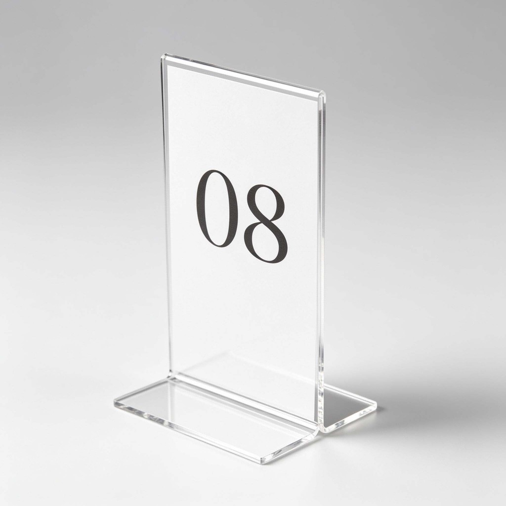 Stand nomor meja brosur card karilik 5 x 10 cm - Gambar 2