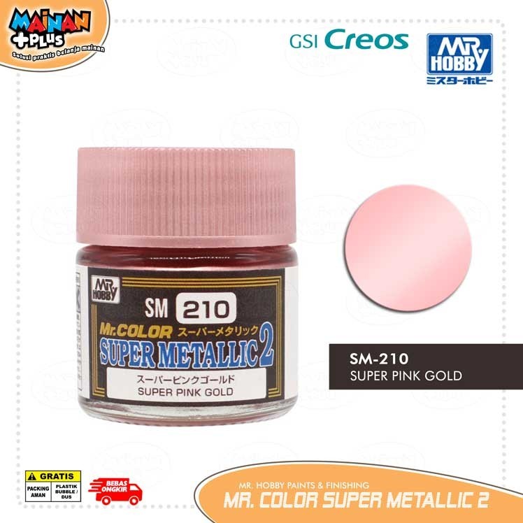 Mr Color Super Metallic 2 SM210 Super Pink Gold Gunpla Gundam Model Kit ...