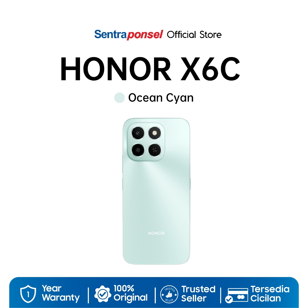 HONOR X6C 6GB/256GB NFC MediaTek Helio G81 Ultra, 5300mAh 35W / Garansi Resmi Honor Indonesia 1 Tahun - Gambar 4