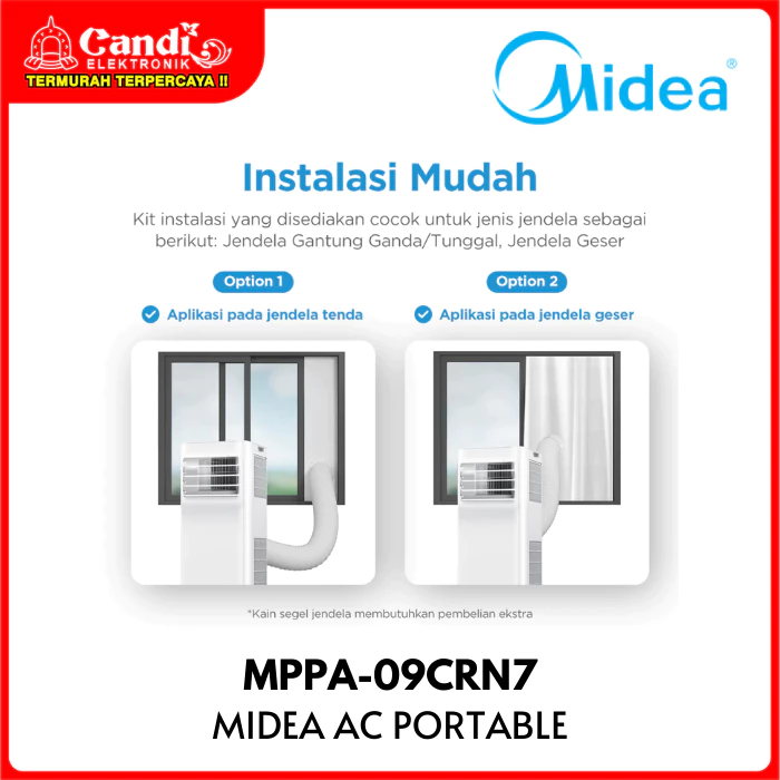 MIDEA Air Conditioner AC Portable 1 PK Dehumifying MPPA-09CRN7 - Gambar 4