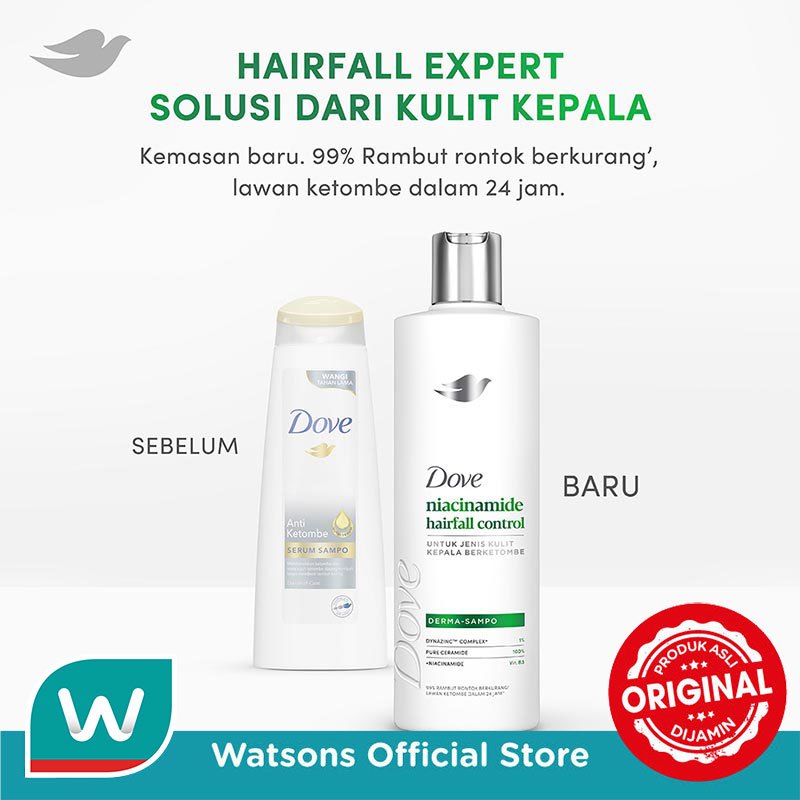 Dove Shampoo Niacinamide Hairfall Control 750ml - Gambar 4