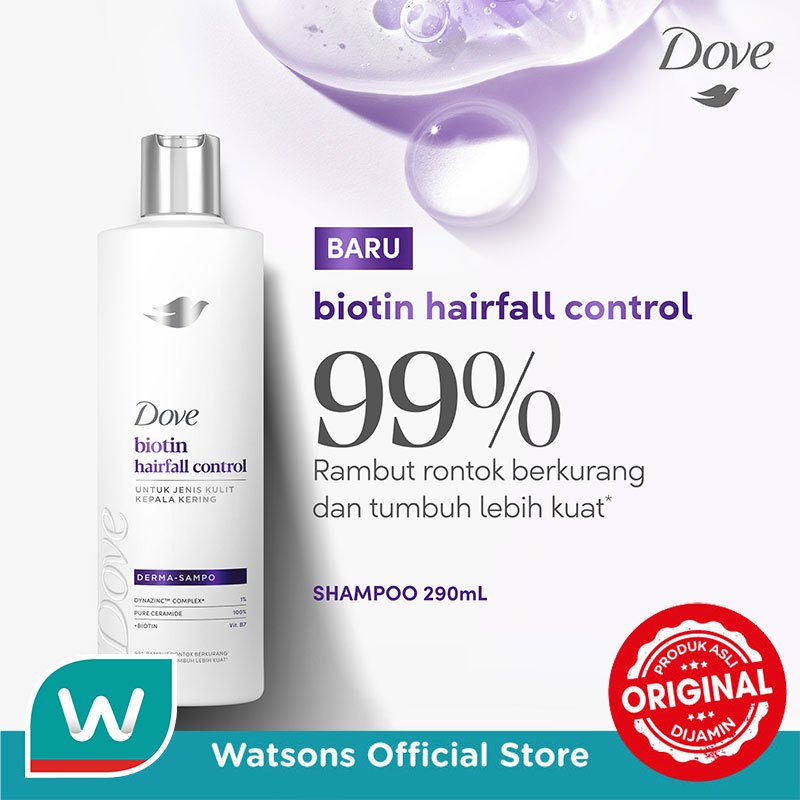 Dove Shampoo Biotin Hairfall Control 290ml
